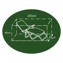 TP Abdeckhaube Fur Gartenliege 75X40X200Cm Anthrazit Discount