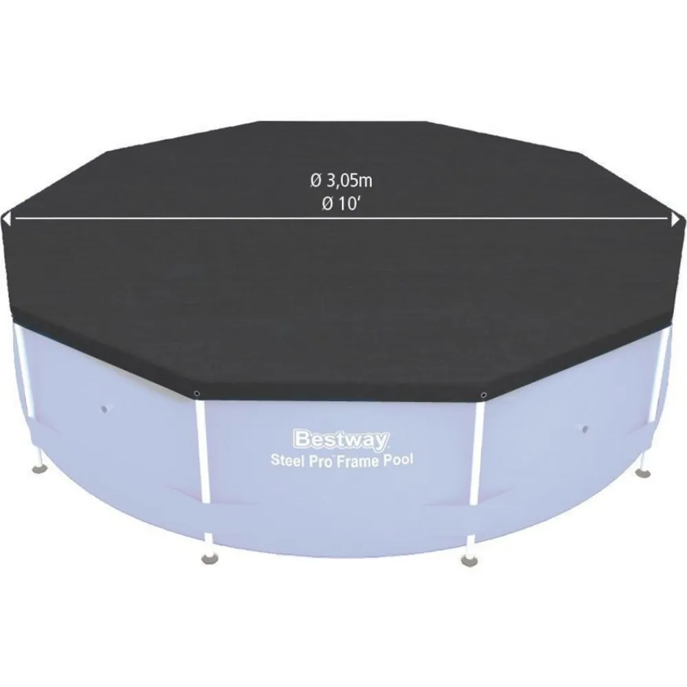 Bestway Abdeckplane #58036 Fur Steel Pro/Max Pools 305Cm Clearance