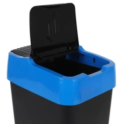 Heidrun Abfalleimer Mit Schwingdeckel 60L Blau New