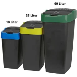Heidrun Abfalleimer Mit Schwingdeckel 60L Gelb Best