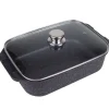 TP Aluguss-Gansebrater Mit Glasdeckel Hot