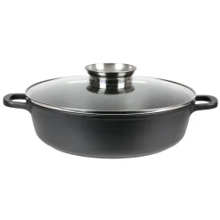 TP Aluguss-Servierpfanne Mit Glasdeckel Und Aromaknopf 28Cm Outlet