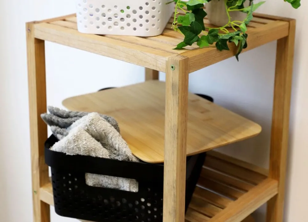 TP Aufbewahrungsbox Mit Bambus-Deckel 11L Best
