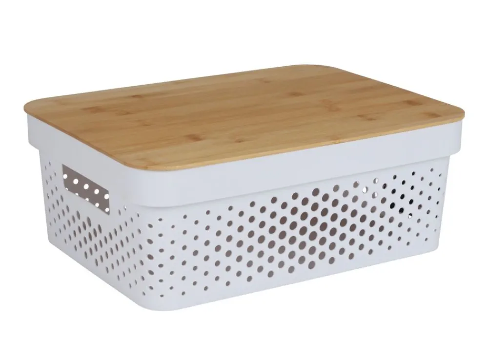 TP Aufbewahrungsbox Mit Bambus-Deckel 11L Best