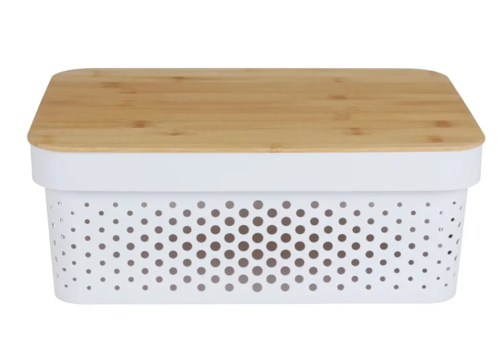 TP Aufbewahrungsbox Mit Bambus-Deckel 11L Best