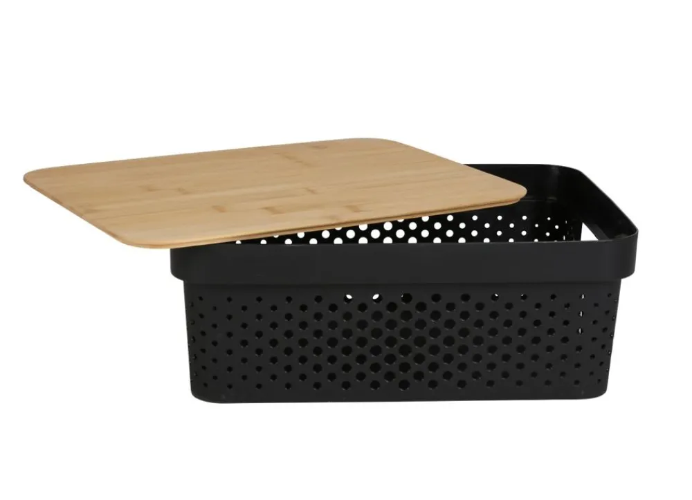 TP Aufbewahrungsbox Mit Bambus-Deckel 11L Best