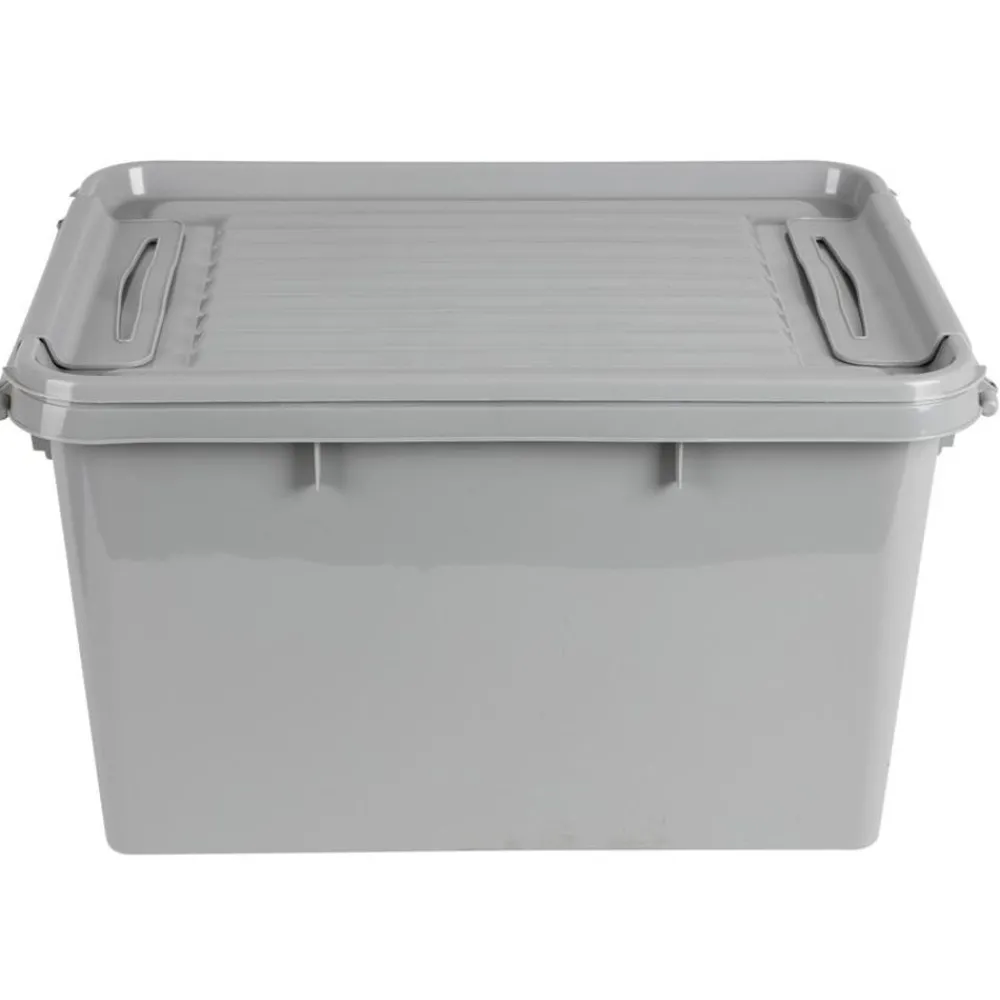 Plast 1 Aufbewahrungsbox Recycled Mit Deckel 32L Grau Hot