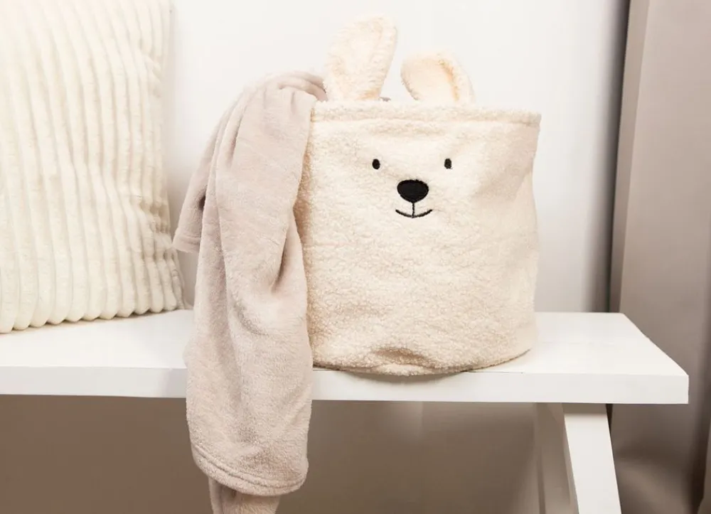 New Home AufbewahrungsKörbe Aus Teddystoff 3Er-Set Beige Outlet