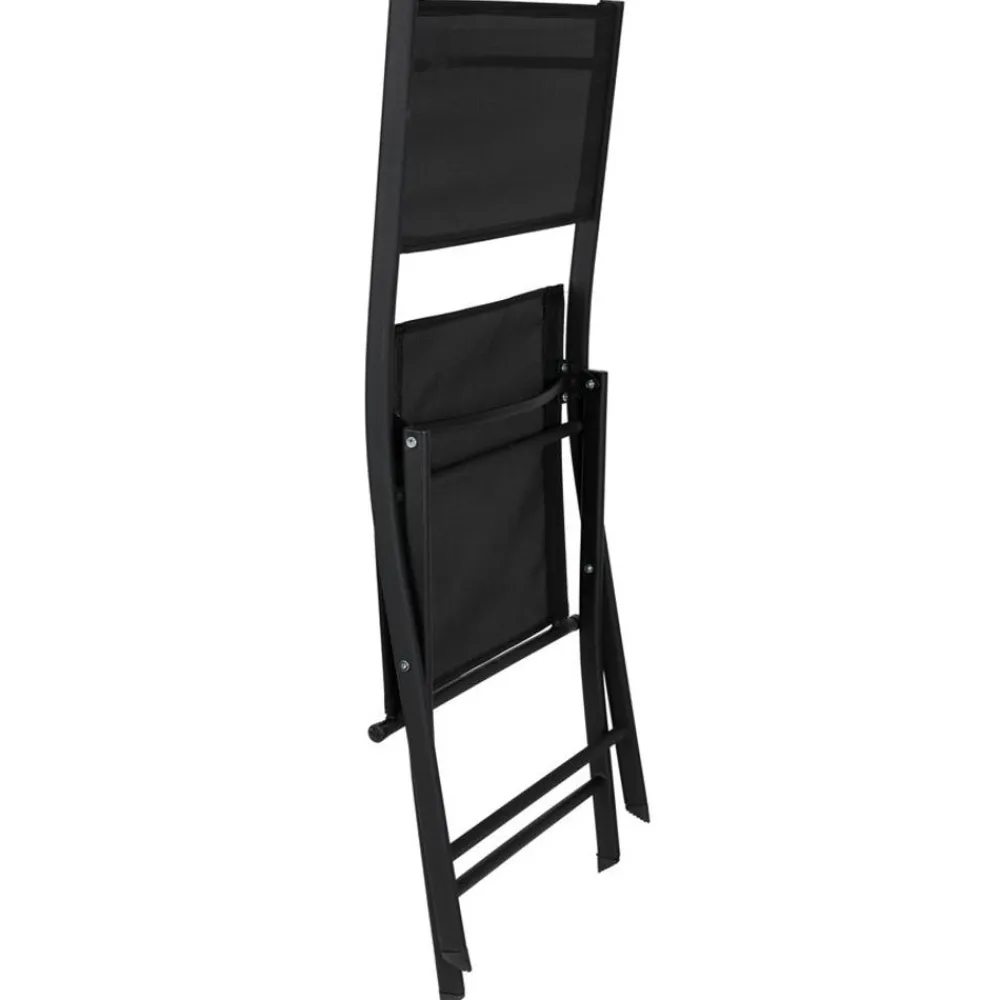 Sunny Moments Balkon-Klappstuhl Mit Texteline Schwarz Clearance