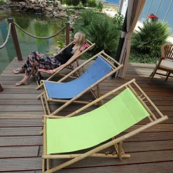 Pseudohersteller Bamboo Relax-Liegestuhl Pink Best