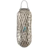 TP Bambuslaterne Mit Glaswindlicht 33X90Cm