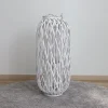 TP Bambuslaterne Mit Glaswindlicht 31X70Cm White-Washed Best
