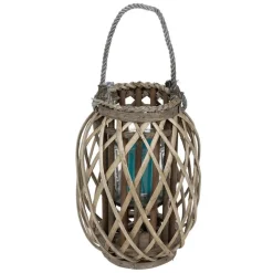 TP Bambuslaterne Mit Glaswindlicht 20X30Cm Outlet