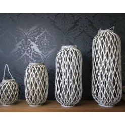 TP Bambuslaterne Mit Glaswindlicht 20X30Cm Outlet