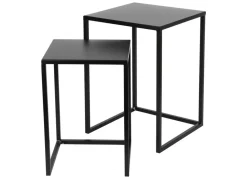New Home Beistelltische Aus Metall 2Er-Set Schwarz Outlet
