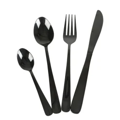 TP Besteck Aus Edelstahl 16-Teiliges Set Schwarz Outlet