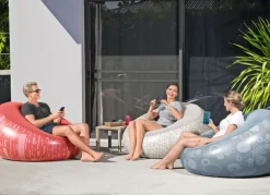 Bestway #75052 Aufblasbarer Sessel Inflate-A-Chair Grau Mit Print Discount