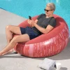Bestway #75052 Aufblasbarer Sessel Inflate-A-Chair Rot Mit Print Outlet