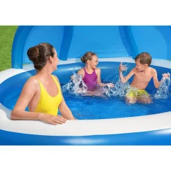 Bestway #54337 Family Pool Summer Days Mit Sonnenschutzdach 241X140Cm Clearance