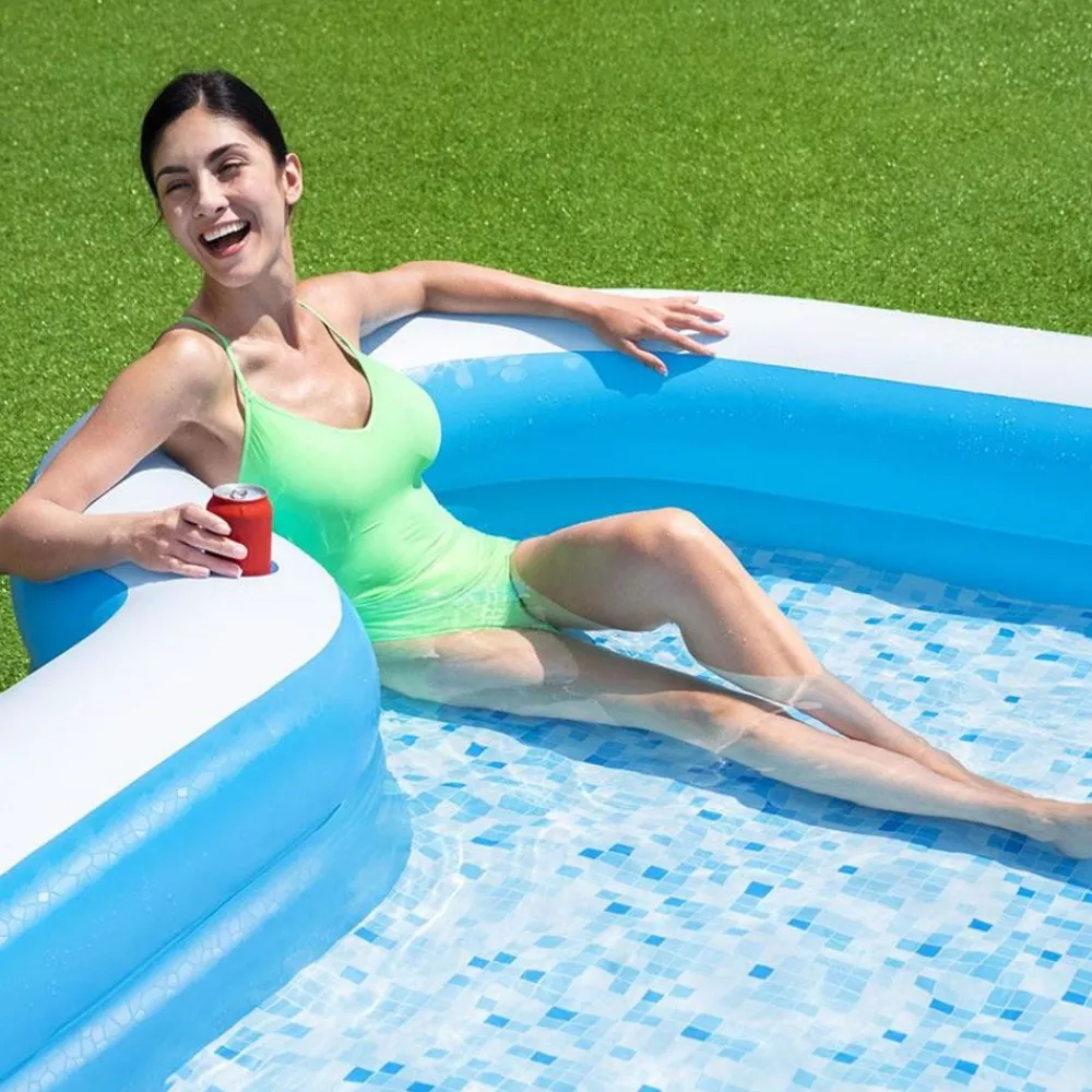 Bestway #54321 Family Pool Sunsational Mit 2 Getrankehaltern 305X46X274Cm Clearance