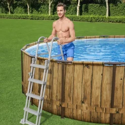 Bestway #56725 Power Steel Swim Vista Series Ii Pool Komplett-Set 488X122Cm
