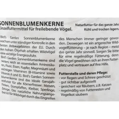 Bird's Garden Sonnenblumenkerne Schwarz 10Kg Clearance