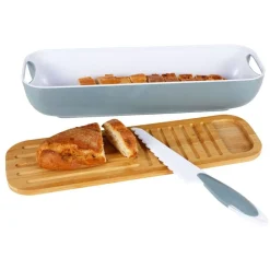TP Brotkasten-Set Mit Schneidebrett & Brotmesser Hot