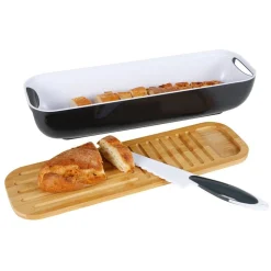 TP Brotkasten-Set Mit Schneidebrett & Brotmesser Hot