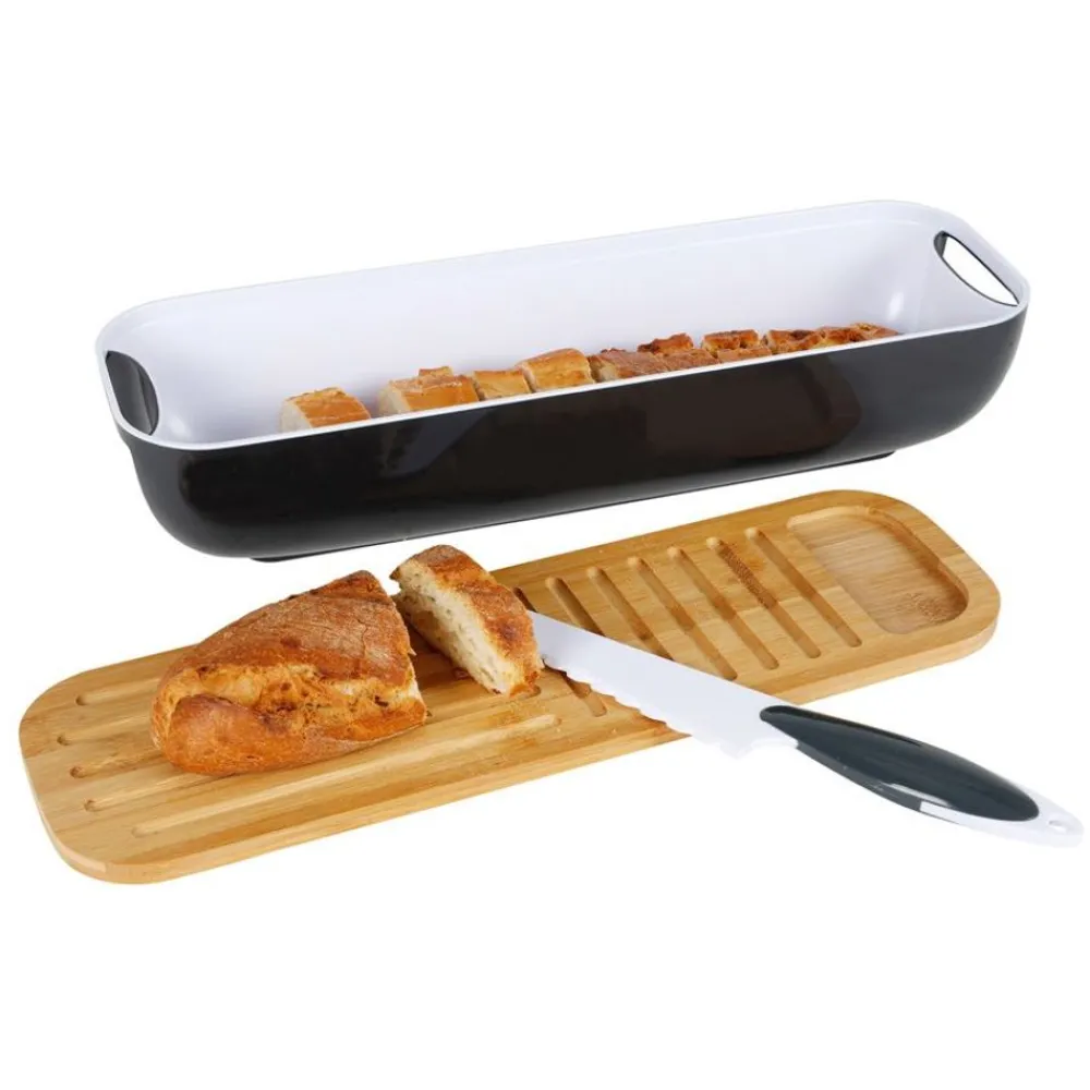 TP Brotkasten-Set Mit Schneidebrett & Brotmesser Hot