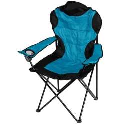 Pseudohersteller Camping-Klappsessel Deluxe Turkis/Schwarz Discount