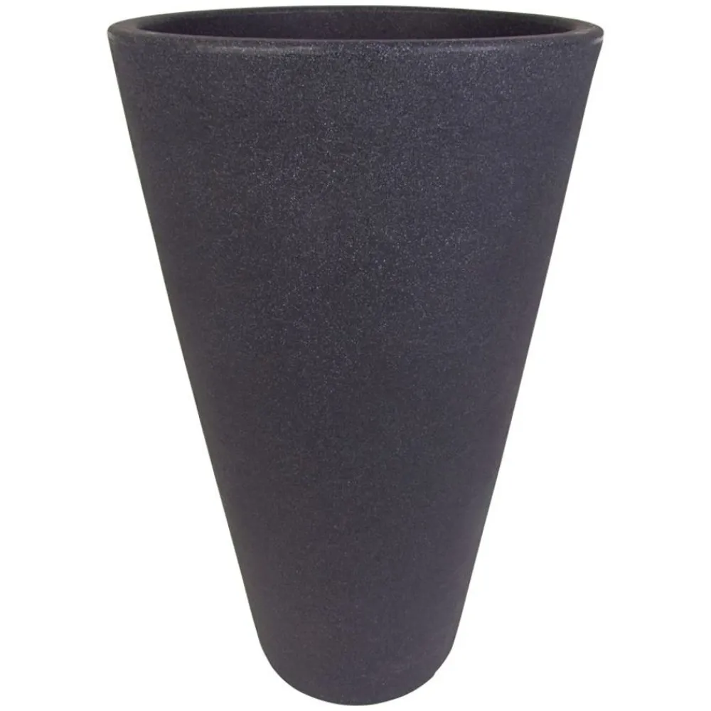 Pseudohersteller Capri Pflanztopf Rund 40Cm Anthrazit Outlet