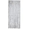 New Home Chenille-Flauschvorhang 90X200Cm Grau/Weis New