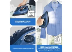 CLEANmaxx Dampfbugeleisen Mit Keramiksohle 2200W Blau/Dunkelblau Online