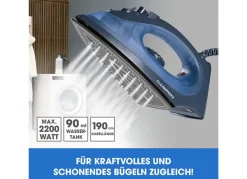 CLEANmaxx Dampfbugeleisen Mit Keramiksohle 2200W Blau/Dunkelblau Online