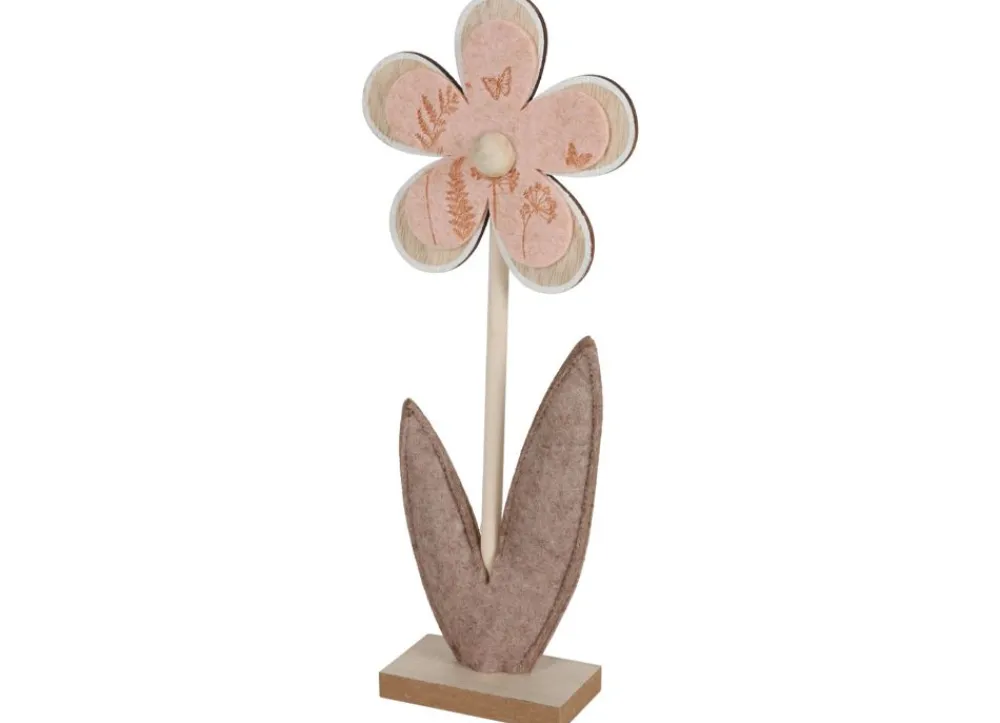 New Home Deko-Blume Aus Filz Und Holz 2Er-Set Outlet