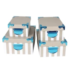 TP Dekoboxen Streifen Mit Metallhenkel 4Er-Set Online