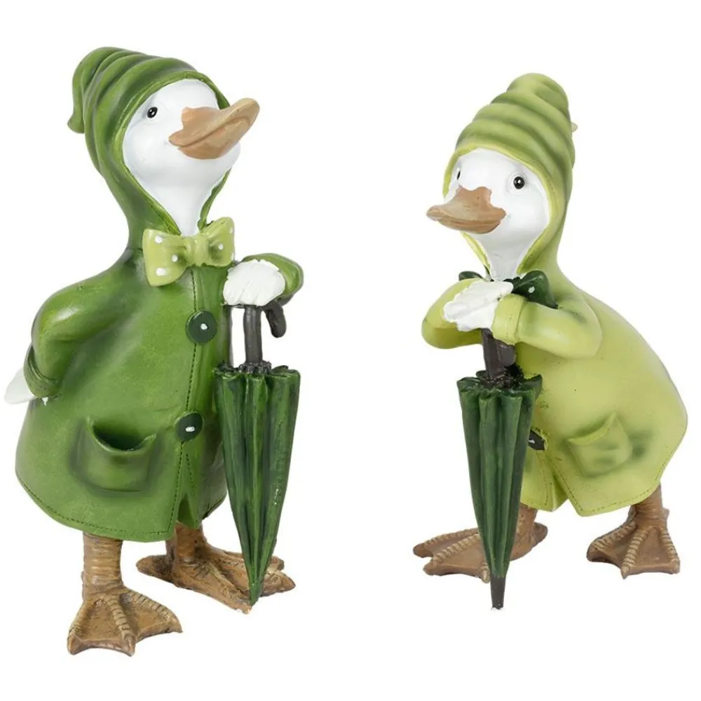 TP Deko-Ente Mit Regencape & Schirm New