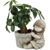 TP Dekofigur Kind Mit Blumentopf 30X26Cm Grau Sale