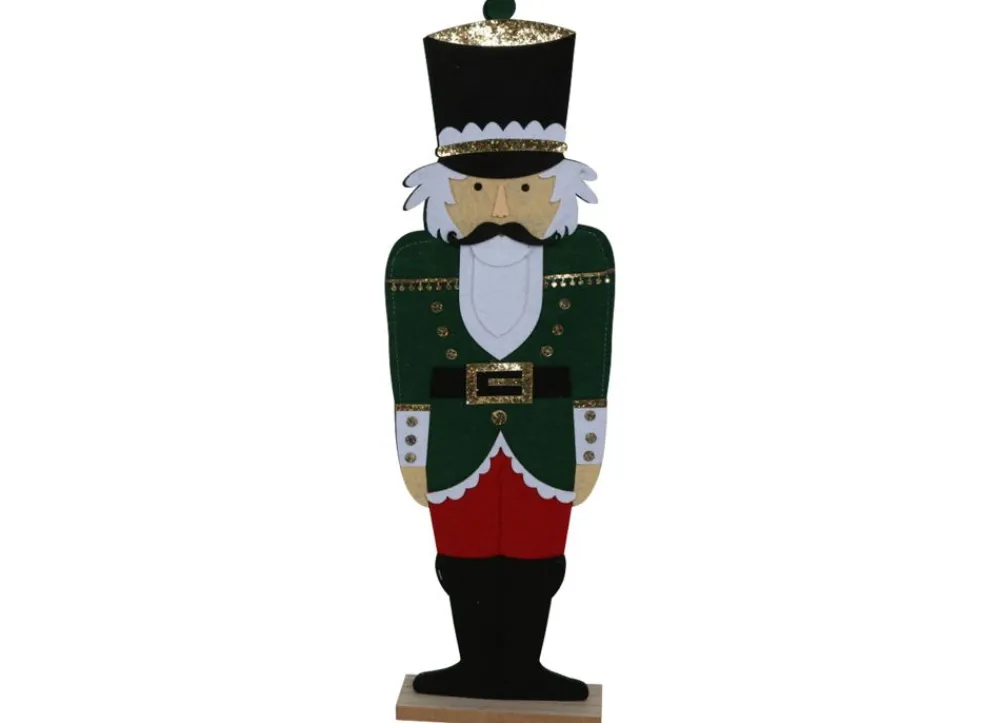 New Home Christmas Deko-Figur Nussknacker Aus Filz 90Cm Grun Sale