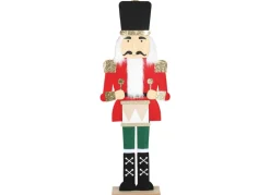 New Home Christmas Deko-Figur Nussknacker Aus Filz 90Cm Rot