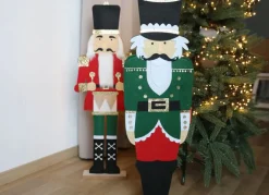 New Home Christmas Deko-Figur Nussknacker Aus Filz 90Cm Rot