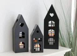 TP Dekohauser-Set Aus Metall 3-Teilig Schwarz Online