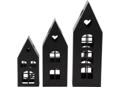 TP Dekohauser-Set Aus Metall 3-Teilig Schwarz Online