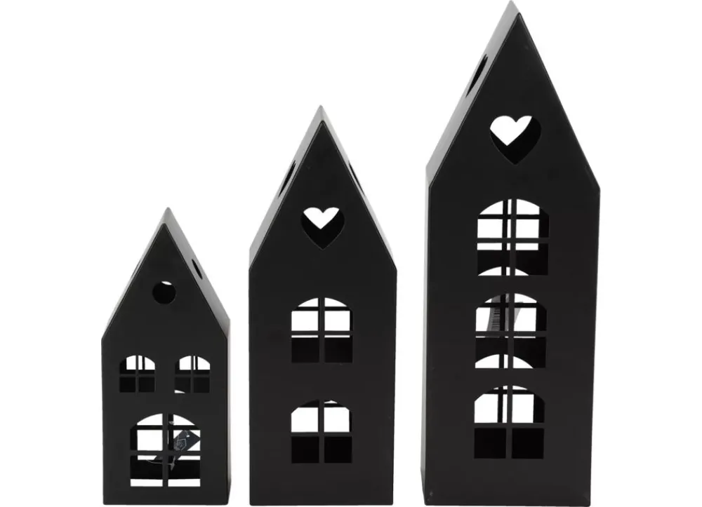 TP Dekohauser-Set Aus Metall 3-Teilig Schwarz Online