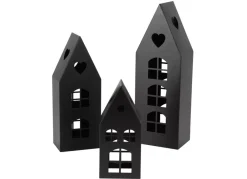 TP Dekohauser-Set Aus Metall 3-Teilig Schwarz Online