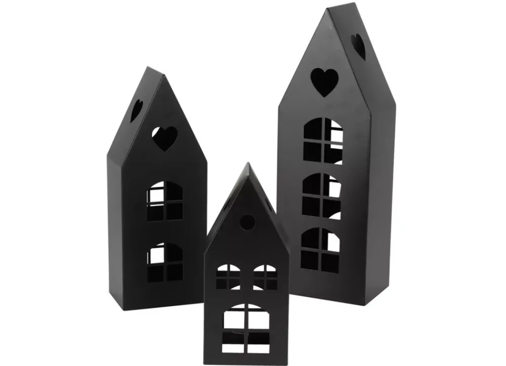 TP Dekohauser-Set Aus Metall 3-Teilig Schwarz Online