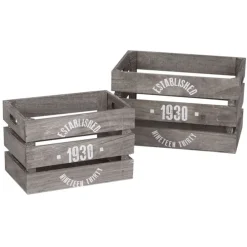 TP Deko-Holzkisten-Set Established 1930 2-Teilig