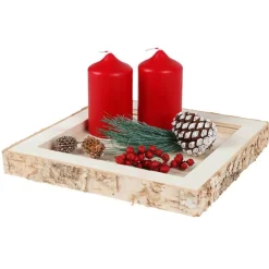TP Deko-Holztablett Quadrat 20X20Cm New