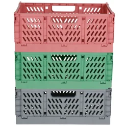 Pseudohersteller Deko-Klappbox Stapelbar 30X20X12Cm Bunt New