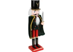 New Home Christmas Deko-Nussknacker Mit Samtumhang 38Cm Smaragdgrun Best